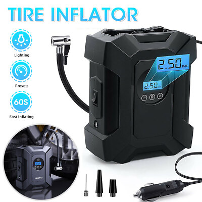 #ad #ad Car Air Tire Pump Inflator Portable Compressor Digital Electric Auto 150PSI 12V $19.53