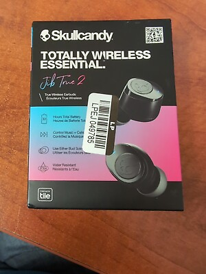 #ad Skullcandy Jib True 2 True Wireless Earbuds Bluetooth in Ear True Black. $18.99