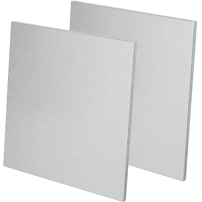 #ad 2 PCS 6061 12 x 12 x 1 4 Inch Aluminum Sheet Plate Thick Aluminum Plate Squar $53.93