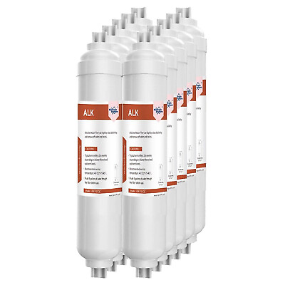#ad 1 10 Pack Alkaline Water Filter pH Replacement 4 Layer 1 4quot; Quick Connect 10x2quot; $76.99