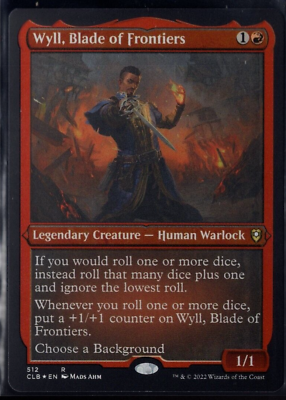 #ad Wyll Blade of Frontiers 512 Etched Foil Rare Baldur#x27;s Gate Magic TCG NM $2.49