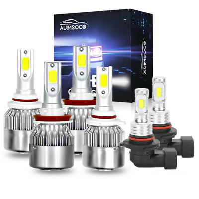 #ad For Ford F 150 2015 2019 LED Headlights Fog Light 6 Bulbs Combo Kit for Light $38.19