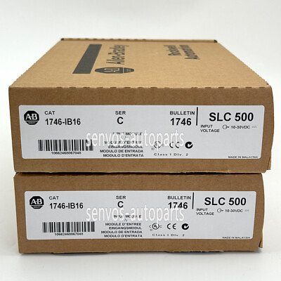 #ad AB 1746 IB16 SER C SLC 500 Digital Input Module PLC 1746IB16 New Factory Sealed $65.00