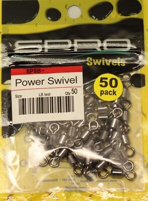 #ad Spro Power Swivel Pro Pack Fishing Swivels Bulk Packs $13.99
