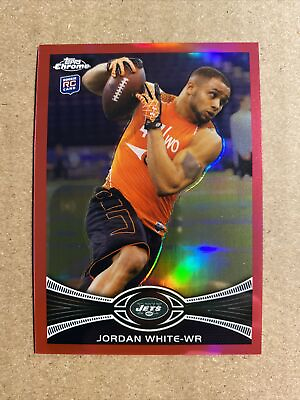 #ad 2012 JORDAN WHITE TOPPS CHROME PINK REFRACTOR ROOKIE RC 399 JETS #149 $1.95