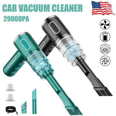 #ad 29000PA Cordless Hand Held Vacuum Cleaner Mini Portable Car Auto Home Wireless $12.25