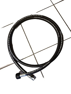 #ad 3 8quot; Pressure Washer Whip Hose with Swivel 4000 PSI Steel Braided Jumper Hos... $25.00