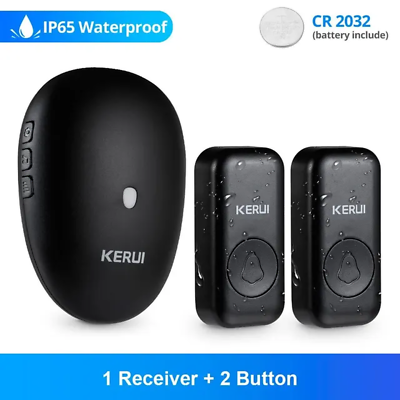 #ad Wireless Doorbell Waterproof Push Button 57 Chimes 110Db Loud Sound Smart Home D $16.83