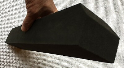 #ad BIG BLACK BLOCK LONGBOARD Hand Sanding Blocks Professional Rubber Blend 2 3 4quot; $4.95