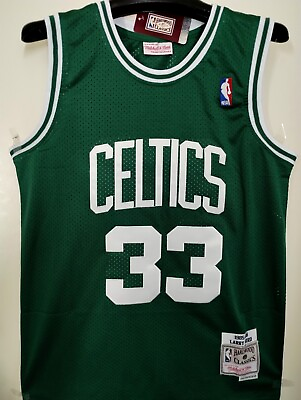 #ad Larry Bird #33 Boston Celtics Men#x27;s Throwback Stitched Jersey US Seller $49.99