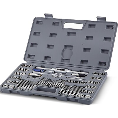 #ad 60 Pcs Master Tap and Die Set Coarse and Fine Threads Tools SAE Inch Metric MM $25.99
