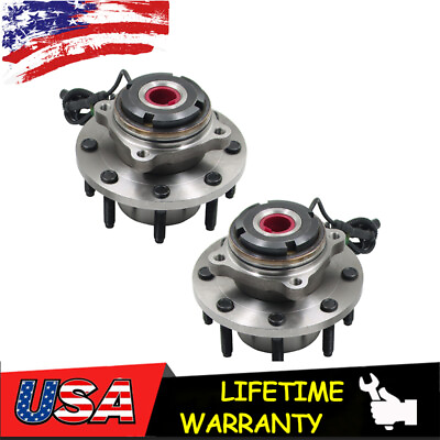 #ad 4WD Front Wheel Bearing and Hub Assembly Pair For Ford F250 F350 Super Duty $93.08