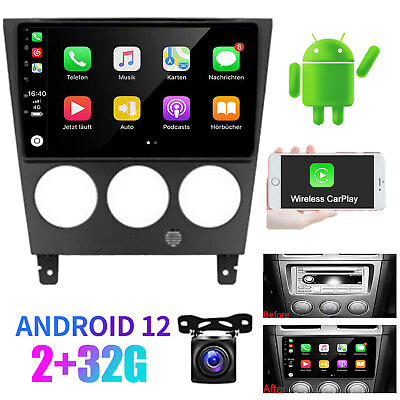 #ad Android 12.0 Car GPS Radio Stereo Player CarPlay Fit 2002 2007 Subaru ImprezaS5 $142.99