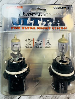 #ad Sylvania Silverstar ULTRA 9004 Pair Set High Performance Headlight 2 Bulbs SU 2 $28.99