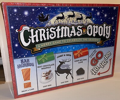 #ad New Christmas opoly Monopoly Holiday Version Board Game 2 6 Players Age 8 NIP $14.99