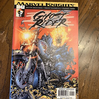 #ad GHOST RIDER 2001 Series MARVEL KNIGHTS #1 VF NM Comic Book Unread $6.00