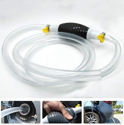 #ad Siphon Hand Pump Portable Manual Car Fuel Transfer Pump for Gas Gasoline Petrol $5.99