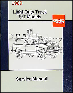 #ad 1989 GMC S15 Repair Shop Manual 88 Pickup Truck and S 15 Jimmy Original Service $39.00