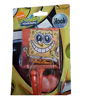#ad Spongebob Squarepants Wall Hook NEW Rand Nickelodeon Spongebob 2009 Coat Hanger $6.15