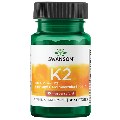#ad Swanson Vitamin K 2 Natural 50 Mcg 30 Softgels $7.25