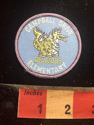 #ad #ad Miami Dade Area Florida School Patch CAMPBELL DRIVE ELEMENTARY DRAGONS S77D $5.99