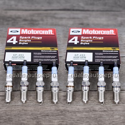 #ad 8pcs MOTORCRAFT SPARK PLUGS SP493 Platinum AGSF32PM Fit For Ford 4.6L 5.4 V8 OEM $22.99