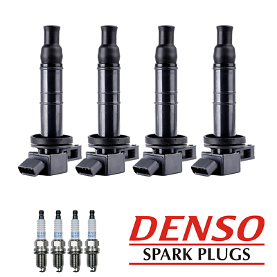 #ad Ignition Coil amp; Denso Platinum Spark Plug For 2002 2011 Toyota Camry 2.4L UF333 $87.79