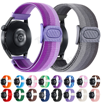 #ad 20mm 22mm Universal Sport Nylon Braided Loop Wrist Band Watch Strap Replacement $4.74