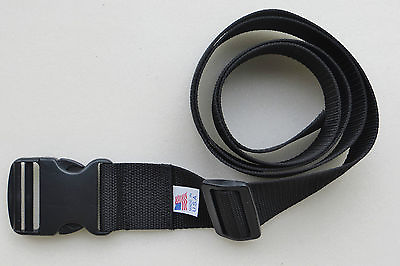 #ad #ad BLACK BELT 2quot; X 60quot; HEAVY POLY WEB with SIDE RELEASE BUCKLE Federal $9.53