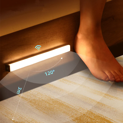 #ad Motion Sensor Light Wireless LED Night Lights Bedroom Decor Light Detector Wall $31.84