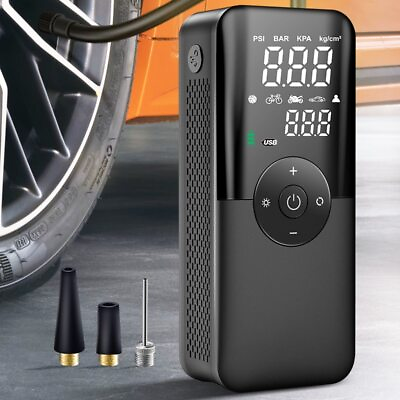 CARSUN Rechargeable Air Pump Portable Compressor Cordless Inflator for Bicycle B $47.99