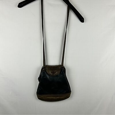 #ad Vintage band made leather passenger bag brown $48.00