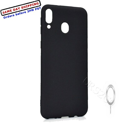 #ad Shock Absorbing Soft Protective TPU Cover Case for Samsung Galaxy A20 SmartPhone $10.85