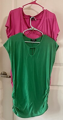 #ad Lot Of 2 Rogue Plus Sz Tops Sz 2X And 1X $7.99