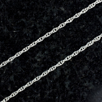 #ad 3 Feet Sterling Silver 1.3mm Rope Chain by Foot USA $13.50