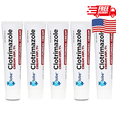 #ad 5 Pack Anti Fungal Cream Cure Athletes FootJock ItchCompare to Lotrimin AF 1% $9.99