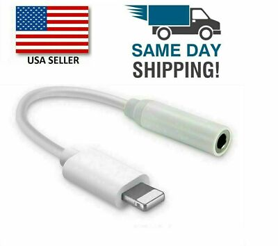 #ad #ad For iPhone Headphone Adapter Jack 8 Pin to 3.5mm Aux Cord Dongle Converter USA $2.84