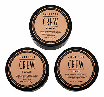 #ad American Crew Pomade Packaging 3oz 3 pack $33.00