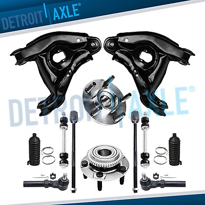 #ad 12pc Front Lower Control Arms Wheel Bearings amp; Hubs for 1994 2004 Ford Mustang $280.03