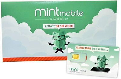 #ad #ad Mint Mobile 3 Month 5GB a month 5G LTE Unlimited talk text Prepaid SIM Card Kit $24.99