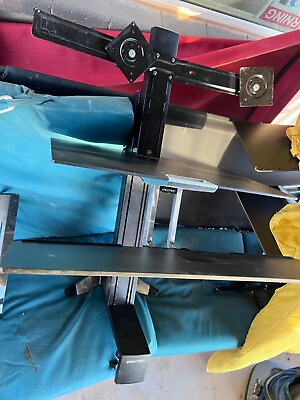 #ad Ergotron 33349200 Workfit S Dual Worksurface Stand Black $750.00