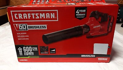 #ad Craftsman V60 Max Brushless Leaf Blower 600CFM 100MPH CMCBL760 *Tool Only* $48.99