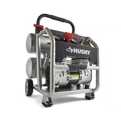 #ad Husky Electric Quiet Air Compressor Portable 1.3 HP 4.5 Gal. 175 PSI Tool Only $279.41