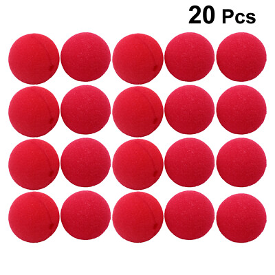 #ad 20PCS carnival clown noses clown nose adult red clown nose Reindeer Nose for Kid $9.95