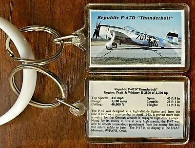 #ad Republic P 47D Thunderbolt Airplane Aircraft USAF Air Force Museum W PAFB Dayton $8.75