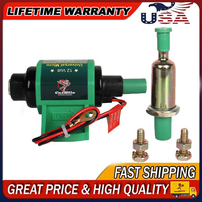 #ad 5 16 inch 12D Micro Electric Diesel Fuel Pump Universal Inlet 12V 35 GPH 5 9PSI $23.99