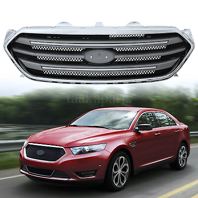 #ad Front Bumper Upper Mesh Grille Grill Chrome For 2013 2019 Ford Taurus Sedan $89.99