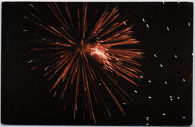 #ad Waterbury Connecticut Festival 85 Fireworks Display 1985 Night Vintage Postcard $3.86