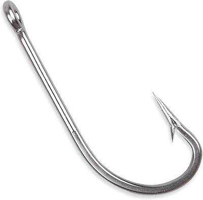#ad 50pcs Stainless Steel Fishing Hooks O#x27;Shaughnessy Forged Long Shank J Fish Hooks $32.99