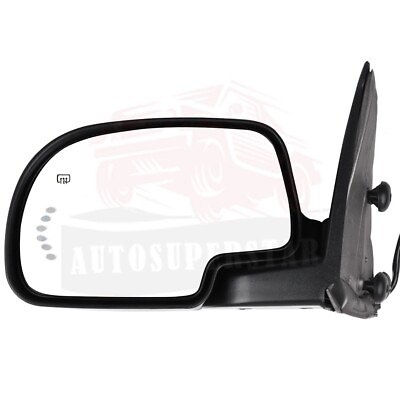 #ad 1 X Left Driver LH Side View Mirror Power Heated Signal For Chevrolet GMC $61.19